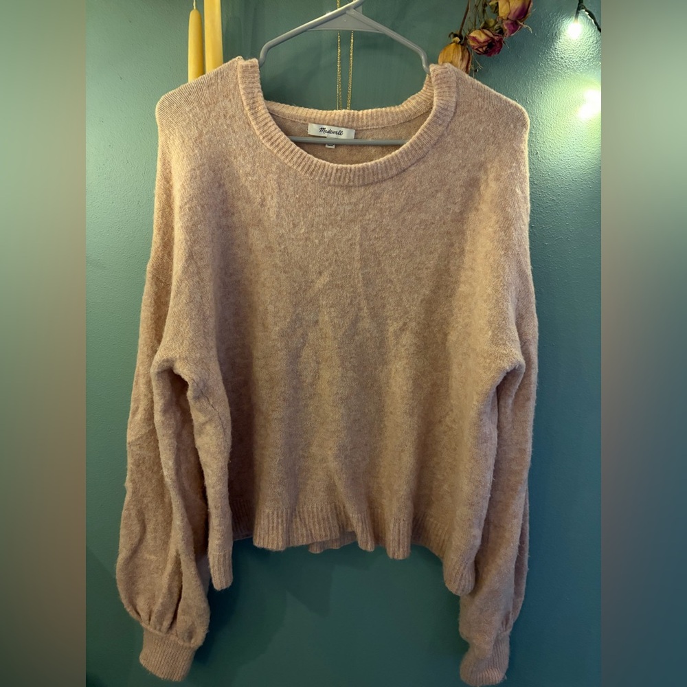 Madewell Soft Pink Crew Neck Sweater